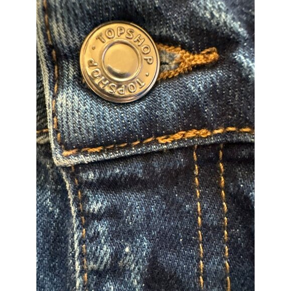 Topshop High Rise Blue Jeans - Picture 3 of 7
